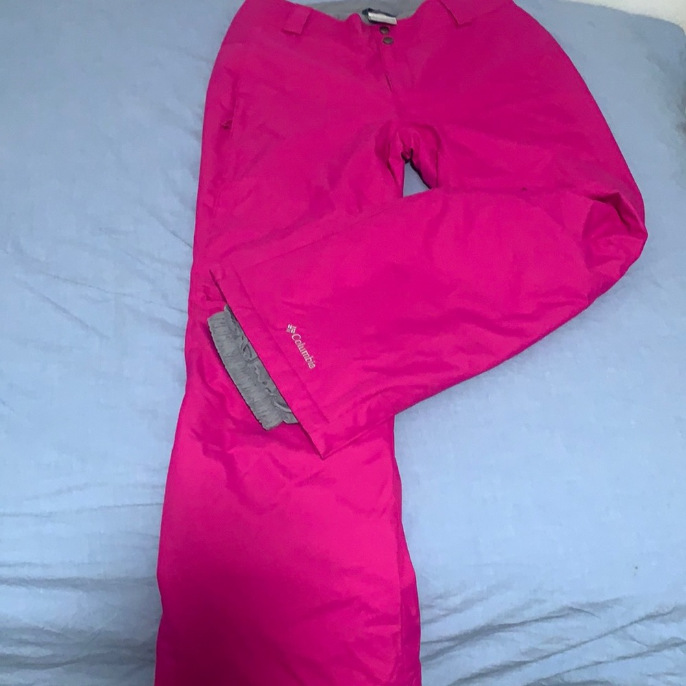 Fuchsia Columbia Omni-Tech Snow Pants